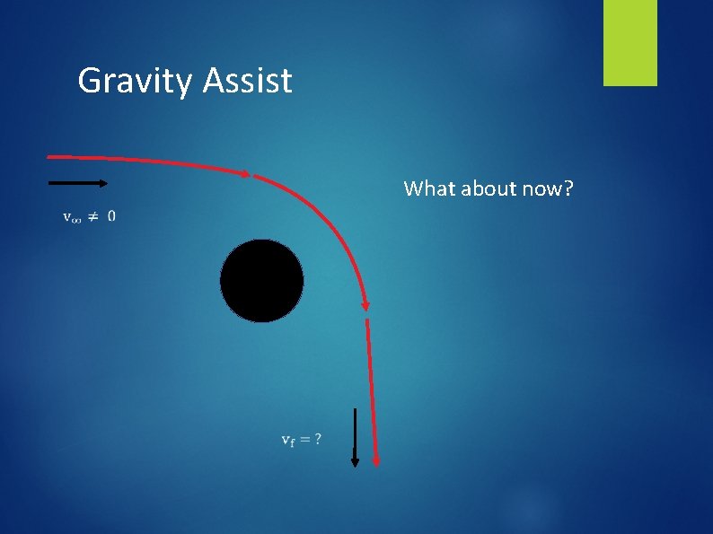 Gravity Assist What about now? 