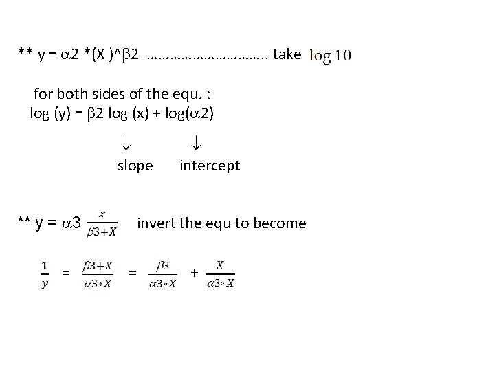 ** y = 2 *(X )^ 2 ……………. . take for both sides of