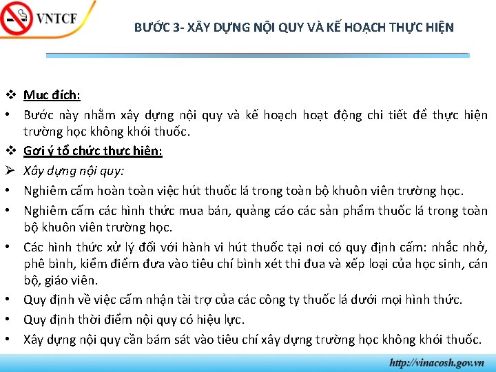 BƯỚC 3 - X Y DỰNG NỘI QUY VÀ KẾ HOẠCH THỰC HIỆN v