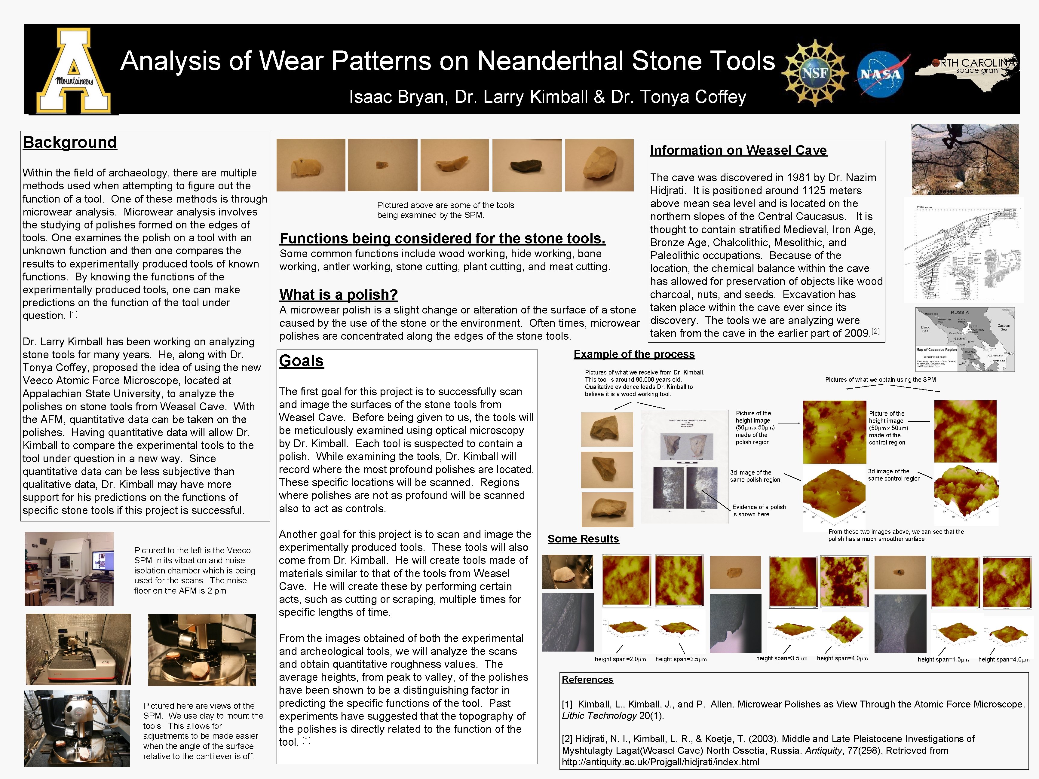 Analysis of Wear Patterns on Neanderthal Stone Tools Isaac Bryan, Dr. Larry Kimball &