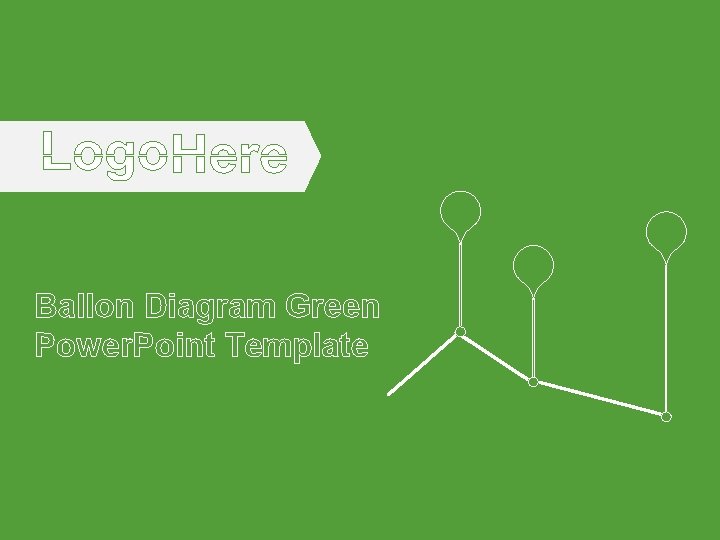 Ballon Diagram Green Power. Point Template 