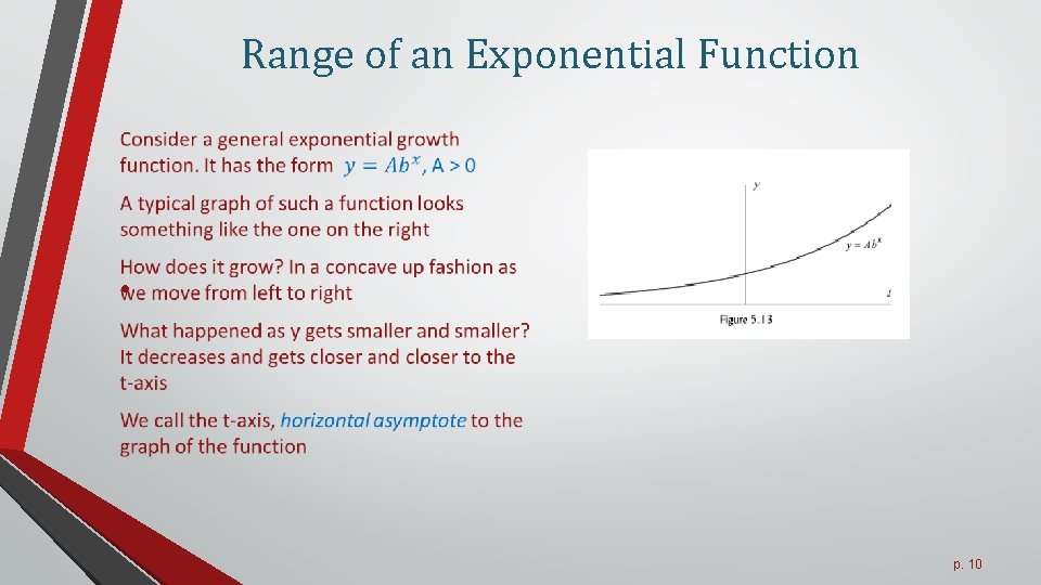 Range of an Exponential Function • p. 10 