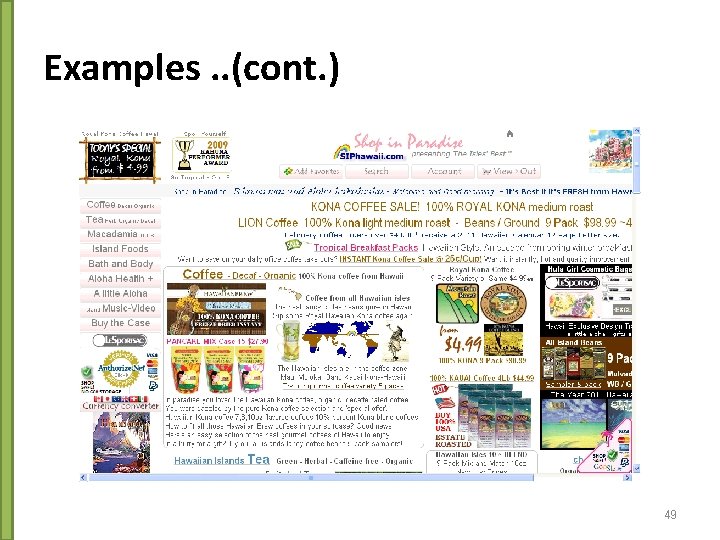 Examples. . (cont. ) 49 