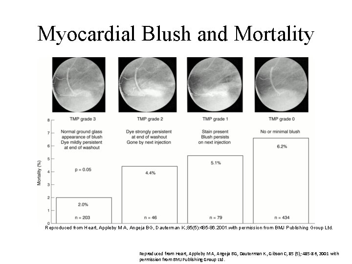 Myocardial Blush and Mortality Reproduced from Heart, Appleby M A, Angeja BG, Dauterman K.