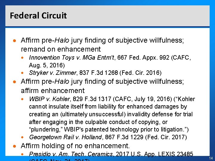 Federal Circuit Affirm pre-Halo jury finding of subjective willfulness; remand on enhancement Innovention Toys