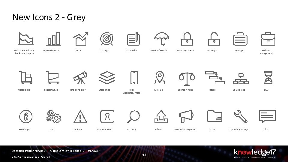 New Icons 2 - Grey Reduce Redundancy, Track your Progress Improve/IT costs Elevate Strategic