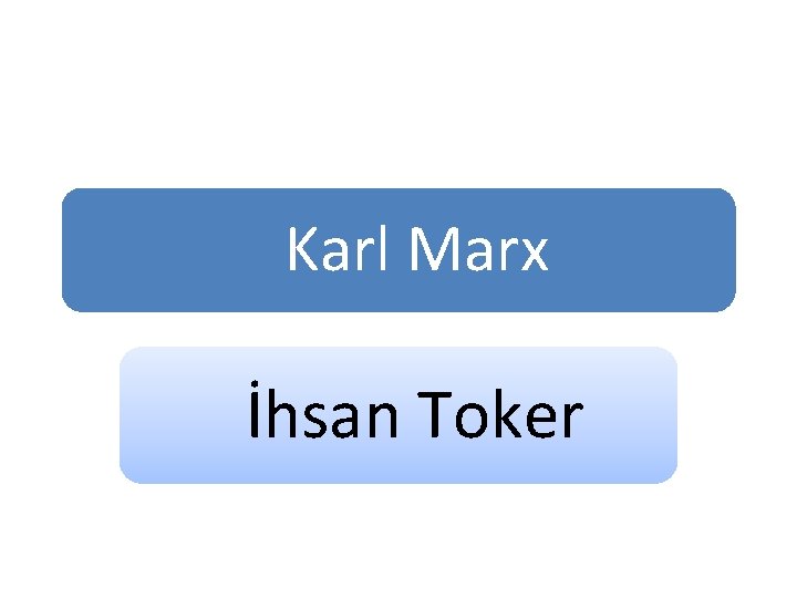 Karl Marx İhsan Toker 