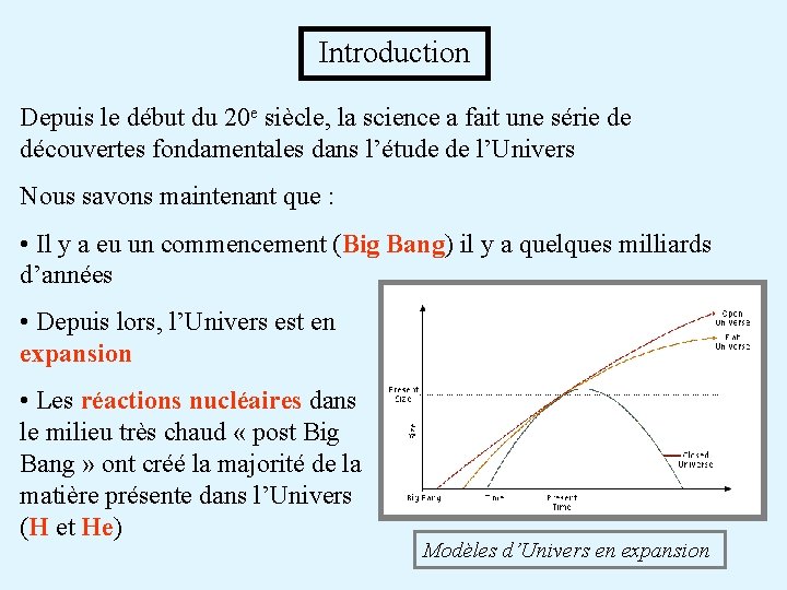 Introduction Depuis le début du 20 e siècle, la science a fait une série