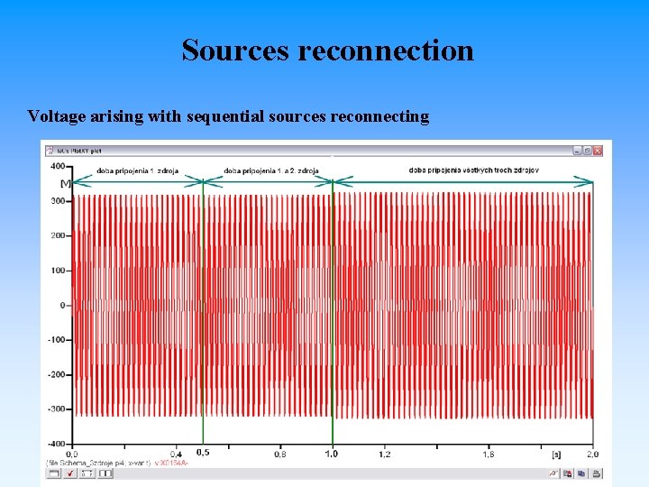 Sources reconnection Voltage arising with sequential sources reconnecting 