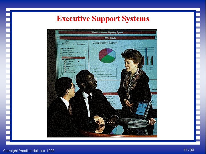 Executive Support Systems Copyright Prentice-Hall, Inc. 1998 11 - 33 
