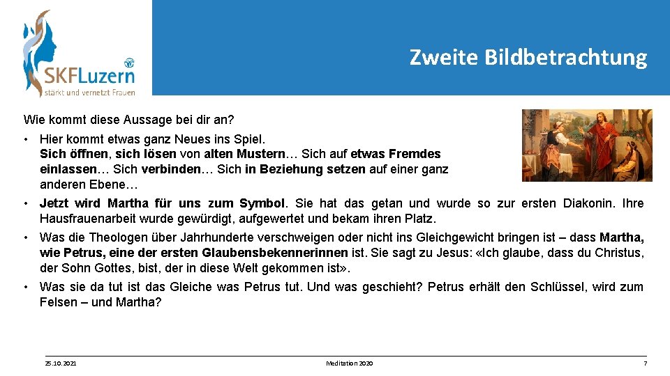 Zweite Bildbetrachtung Wie kommt diese Aussage bei dir an? • Hier kommt etwas ganz