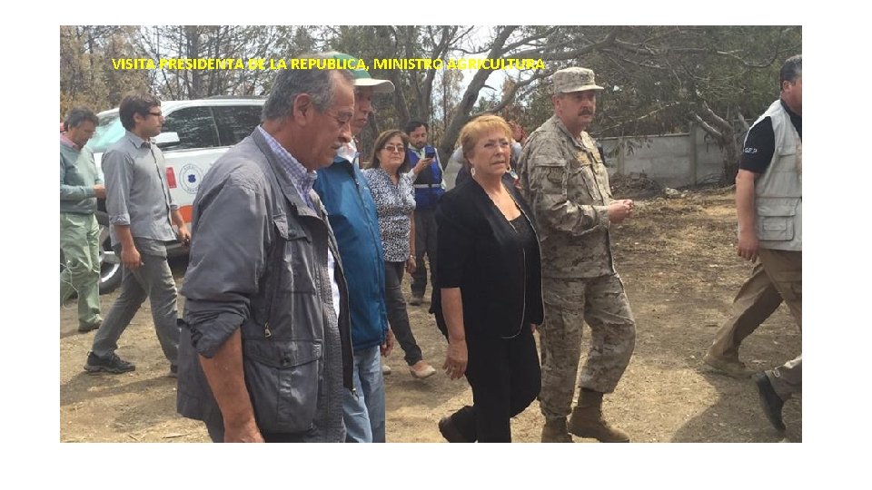 VISITA PRESIDENTA DE LA REPUBLICA, MINISTRO AGRICULTURA 