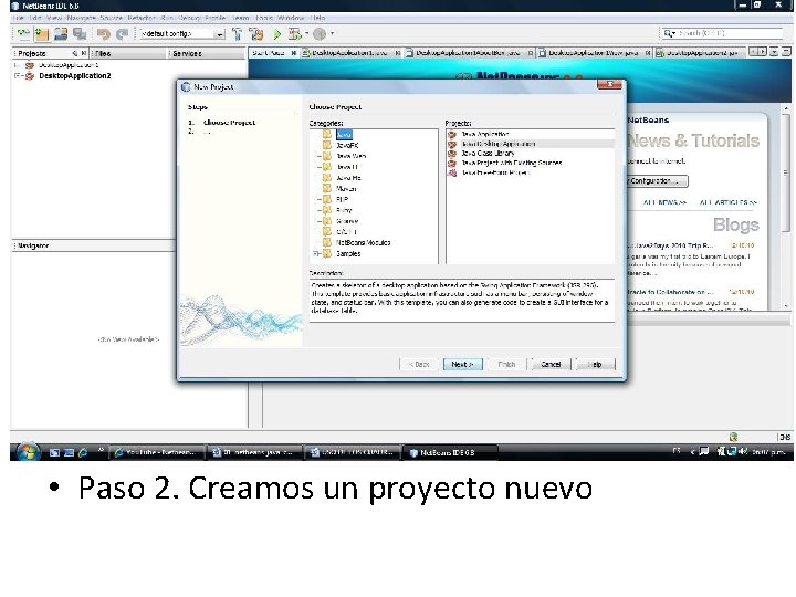  • Paso 2. Creamos un proyecto nuevo 