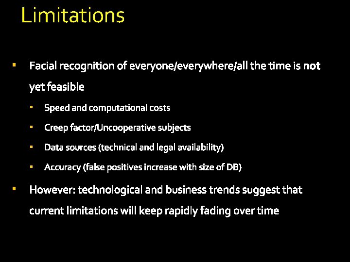Limitations § § § Limitations § § §