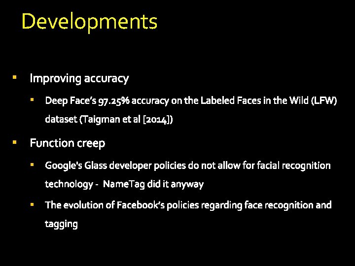 Developments § § § Developments § § §