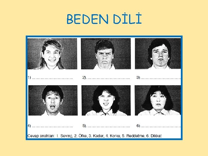 BEDEN DİLİ 