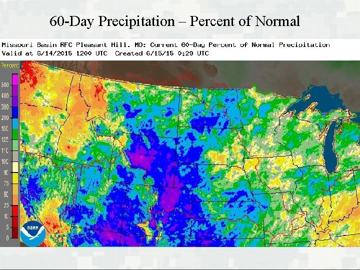 60 -Day Precipitation – Percent of Normal 