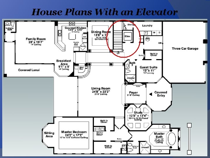 House Plans With an Elevator 