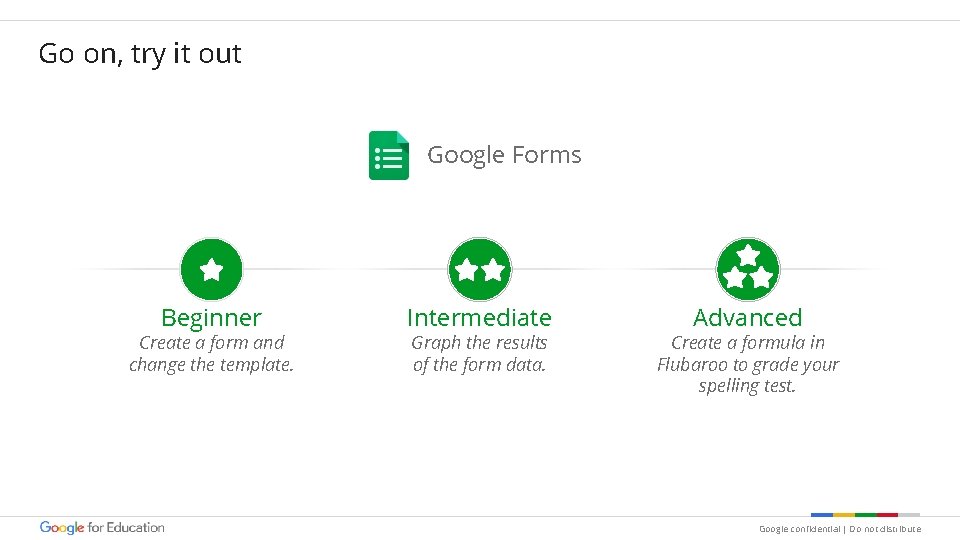 Go on, try it out Google Forms Beginner Create a form and change the