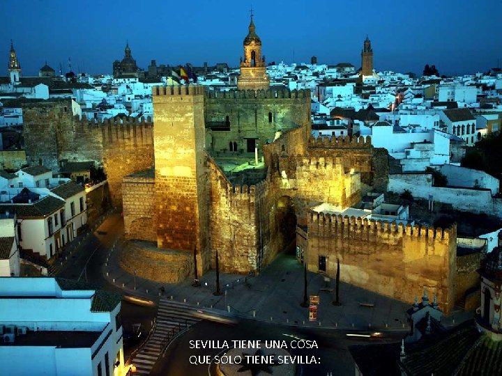 SEVILLA TIENE UNA COSA QUE SÓLO TIENE SEVILLA: 