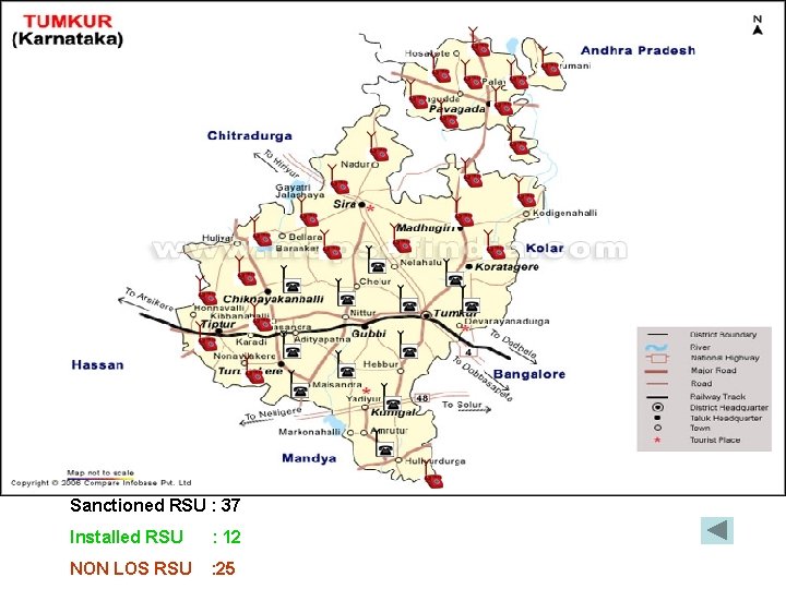 Sanctioned RSU : 37 Installed RSU : 12 NON LOS RSU : 25 