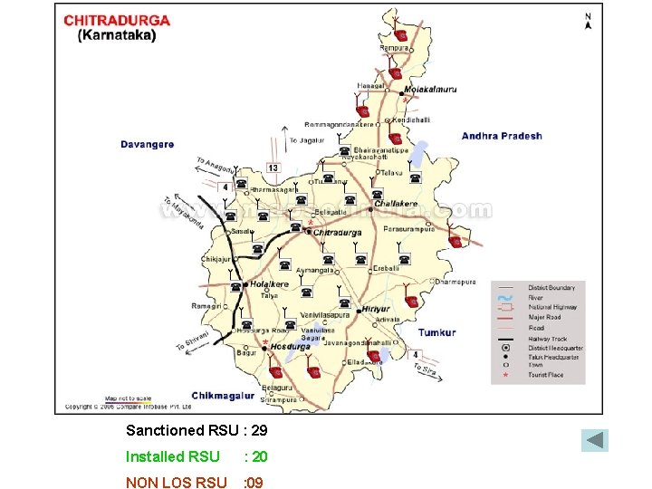 Sanctioned RSU : 29 Installed RSU : 20 NON LOS RSU : 09 