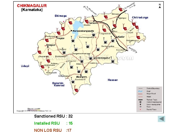 Sanctioned RSU : 32 Installed RSU : 15 NON LOS RSU : 17 