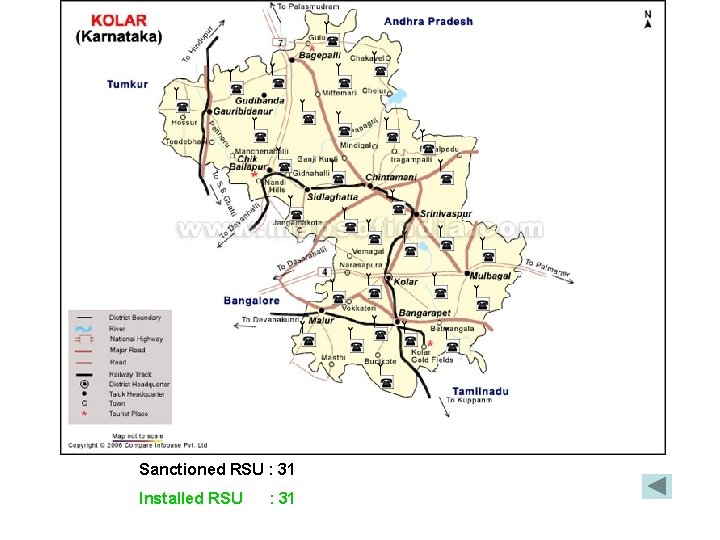 Sanctioned RSU : 31 Installed RSU : 31 