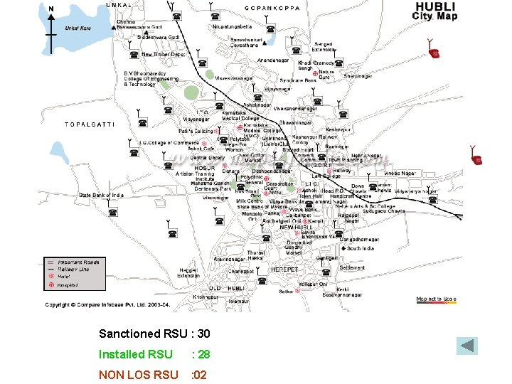 Sanctioned RSU : 30 Installed RSU : 28 NON LOS RSU : 02 