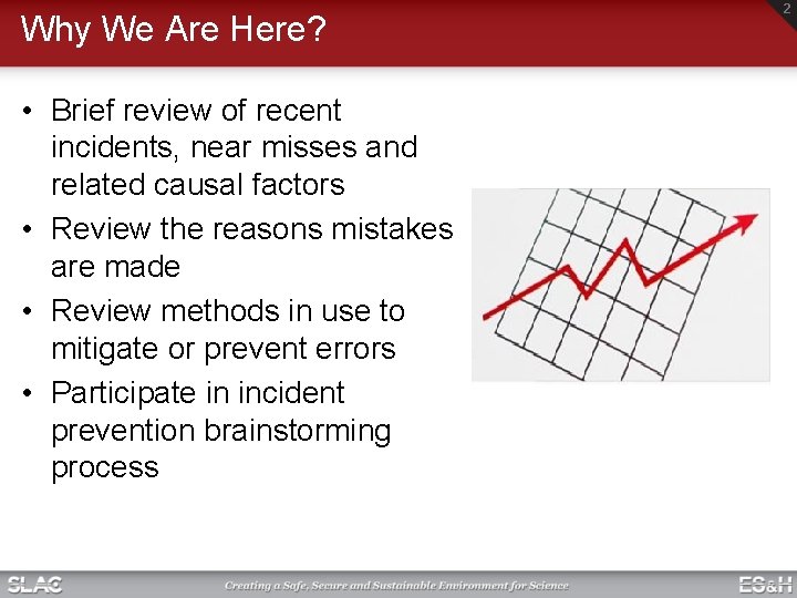 Why We Are Here? • Brief review of recent incidents, near misses and related Why We Are Here? • Brief review of recent incidents, near misses and related
