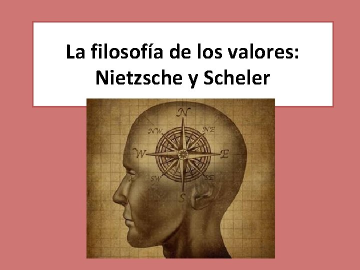 La filosofía de los valores: Nietzsche y Scheler 