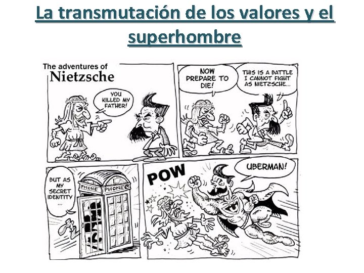 La transmutación de los valores y el superhombre 