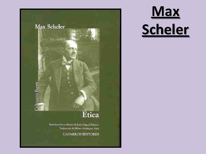 Max Scheler 