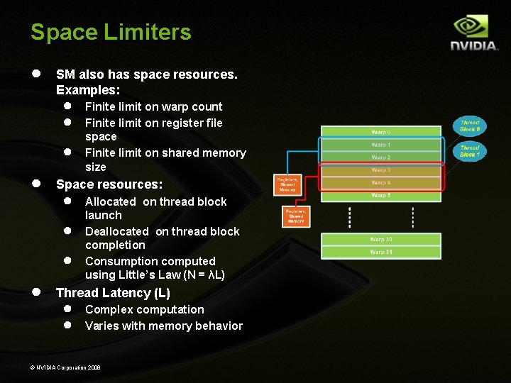 Space Limiters ● SM also has space resources. Examples: ● ● Space resources: ●