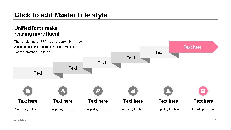 Click to edit Master title style Unified fonts make reading more fluent. Theme color