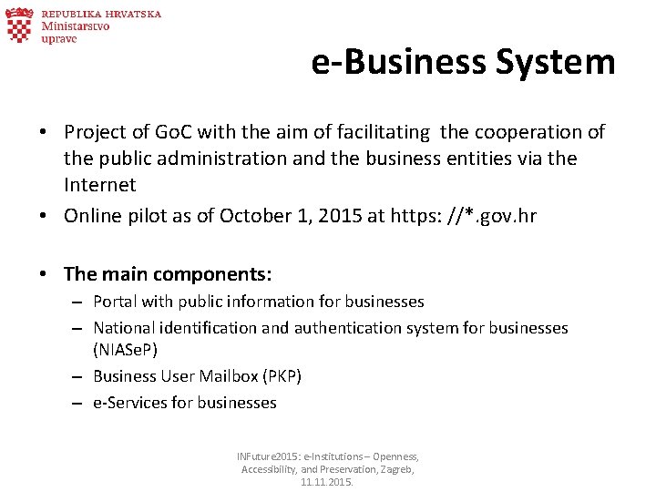 e-Business System • Project of Go. C with the aim of facilitating the cooperation