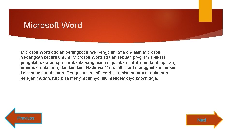 Microsoft Word adalah perangkat lunak pengolah kata andalan Microsoft. Sedangkan secara umum, Microsoft Word