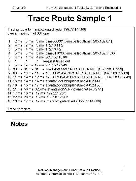 Chapter 9 Network Management Tools Systems and Engineering