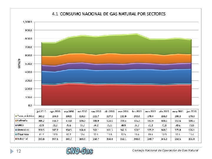 12 Consejo Nacional de Operación de Gas Natural 