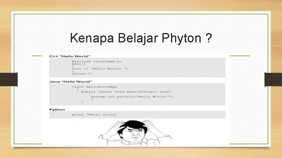 Kenapa Belajar Phyton ? 