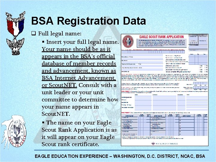 BSA Registration Data q Full legal name: § Insert your full legal name. Your BSA Registration Data q Full legal name: § Insert your full legal name. Your