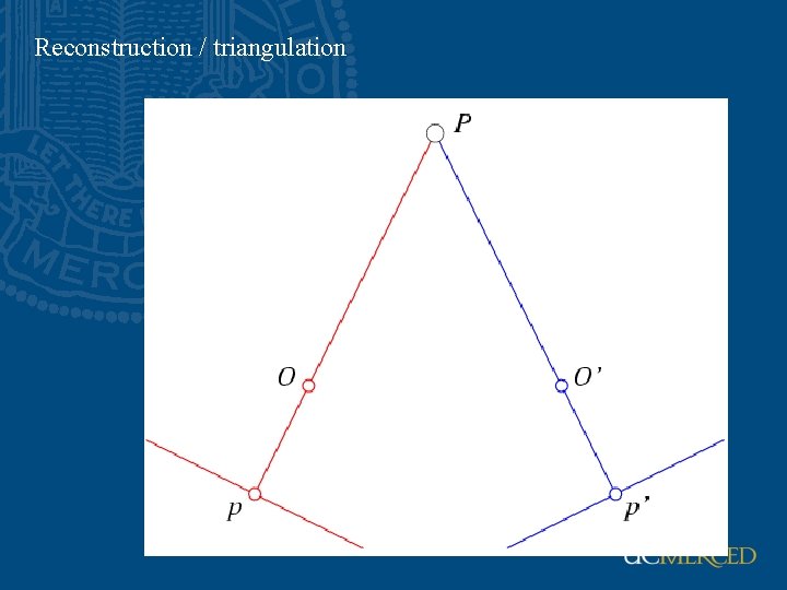 Reconstruction / triangulation 