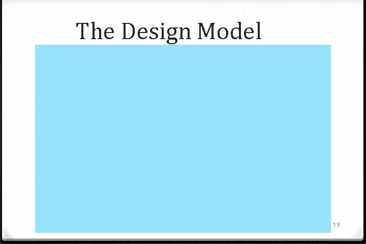 The Design Model 19 