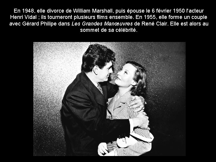 En 1948, elle divorce de William Marshall, puis épouse le 6 février 1950 l'acteur