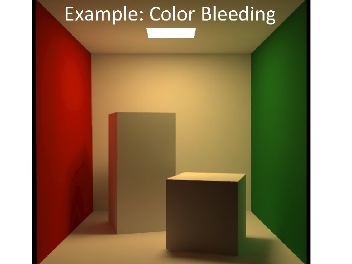 Example: Color Bleeding 