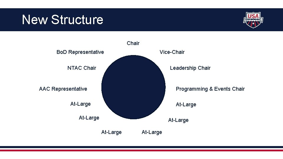 New Structure Chair Bo. D Representative Vice-Chair NTAC Chair Leadership Chair AAC Representative Programming