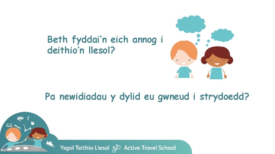 Beth fyddai’n eich annog i deithio’n llesol? Pa newidiadau y dylid eu gwneud i