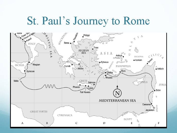 St. Paul’s Journey to Rome 