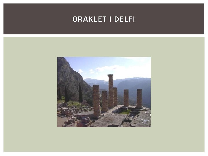 ORAKLET I DELFI 