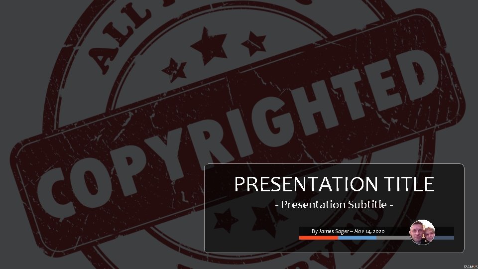 PRESENTATION TITLE - Presentation Subtitle By James Sager – Nov 14, 2020 